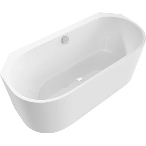 ASTRA AL MONOLITH Baignoire d'angle 160x75x60cm, Blanc (1/4)