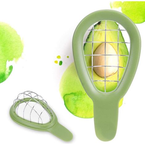 Store8 - Coupe-avocats en Acier inoxydable (inox) - Trancheuse à avocats - Ergonomique et confortable - Ustensile de cuisine pour salades - Compatible lave-vaisselle - Gesc... (1/5)