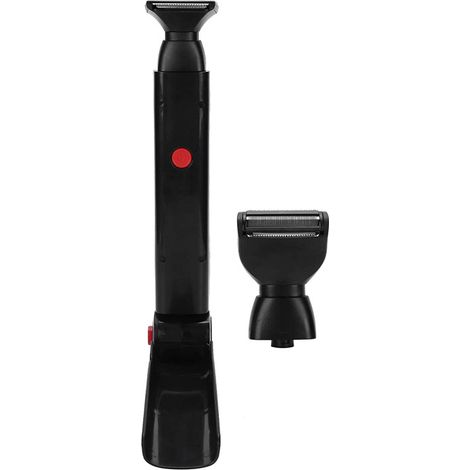 Rasoir pour le dos, tondeuse électrique, outil d'épilation corporelle, pliable à 180°, pour hommes et femmes, rasage sans douleur sur peau sèche ou humide. (1/5)