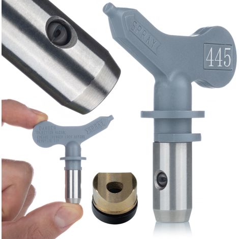 Rosfix UltraHeavy 445 Sprühdüse – 0,055–0,065" Düse für Spachtel & Bitumen 20 cm Sprühbreite Hochdruck Korrosionsbeständig Zubehör für Farbspritzgerät (1/5)