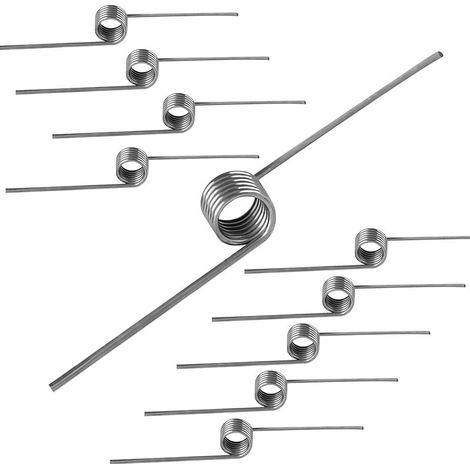 10 Pièces Ressort de Torsion, Acier inoxydable 304, Ressort de Rappel Diamètre Extérieur 5mm, 6 Tours, Angle 180° (1/5)