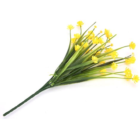 Künstliche Blumen, Strauß, Grünpflanzen für drinnen und draußen, Dekoration für Haus und Garten (1/5)