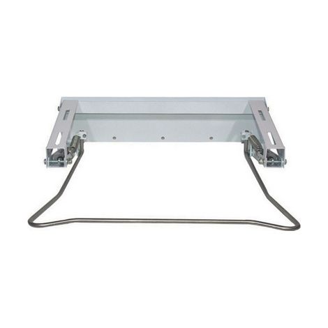 STAFFE MOBILI A GAS- Bianco con supporti cromo- DH- pezzi 1