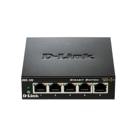 Switch D-Link DGS-105 5 Puertos/ RJ-45 10/100/1000