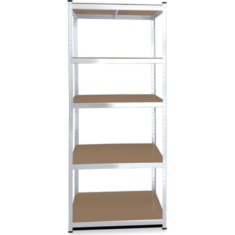 Lagerregal 180 x 75 x 45 cm Traglast 875 kg Regal Schwerlastregal Steckregal verzinkt