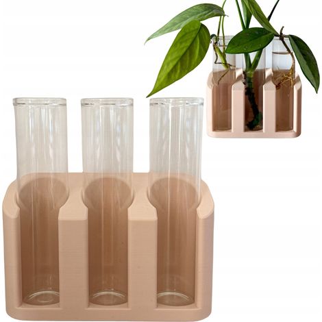 Estación de enraizamiento para propagación de plantas, soporte para esquejes con 3 viales. (1/5)