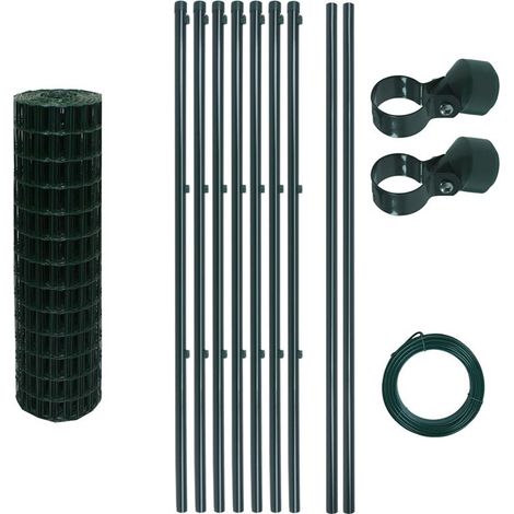 Schweißgitterzaun Komplettset 1,0 x 10m Zaunset Gartenzaun Zaun mit Pfosten Set