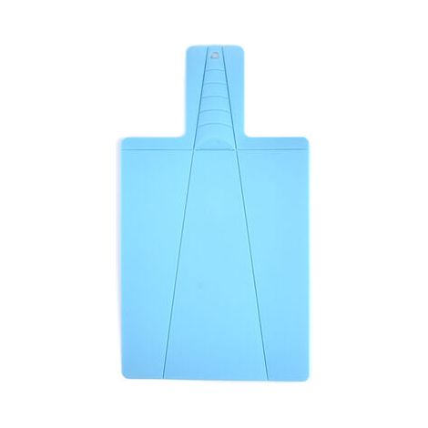 Planche à découper pliable - bleu, 38 x 21,5 cm, pour cuisine, pique-nique, couper des fruits, des légumes, de la viande (1/3)