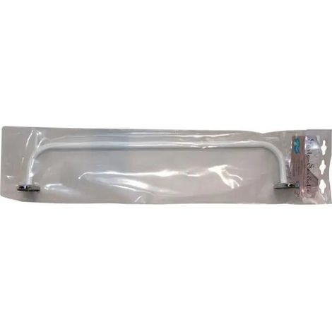 Godonnier Porta-asciugamani da parete bianco 52 cm in acciaio epossidico