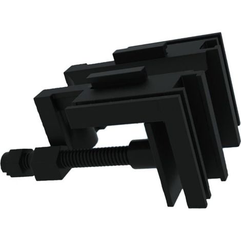 Pince pour Aquarium Multifonction, Fixation Facile, Acrylique Noir (1/5)