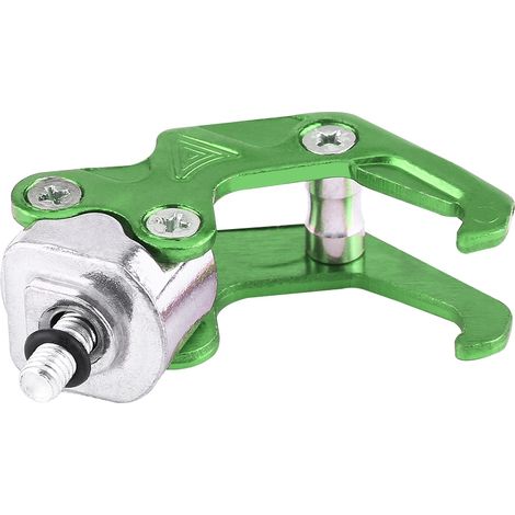 Motorradhelmhalter aus Aluminiumlegierung, klauenförmiger Haken, grün, praktischer und robuster Helmhalter