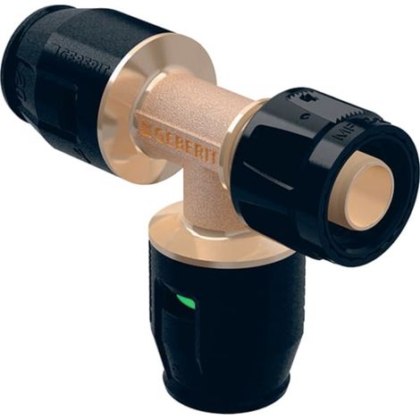 Geberit PushFit Übergangs-T-Stück mit MasterFix, Abzweig, DN 15 / 15 / 15, 651.503.00.1 (1/5)