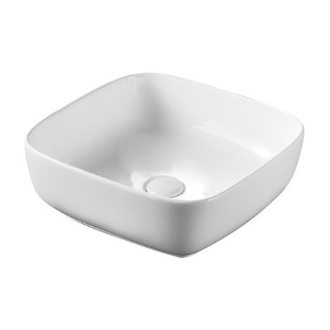 Lavabo appoggio 40x40 cm LA27 bianco (1/2)