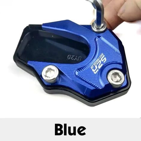 (bleu) UE125 Plaque de béquille latérale, accessoire moto, extension de béquille latérale en aluminium CNC, compatible avec Benelli TRK 502 2017-2018 maxpower (1/4)
