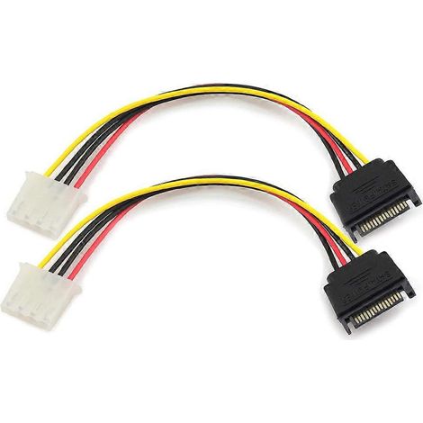 SATA-Adapter 4-Pin auf 15-Pin Festplatten-Stromversorgungskabel Computerzubehör
