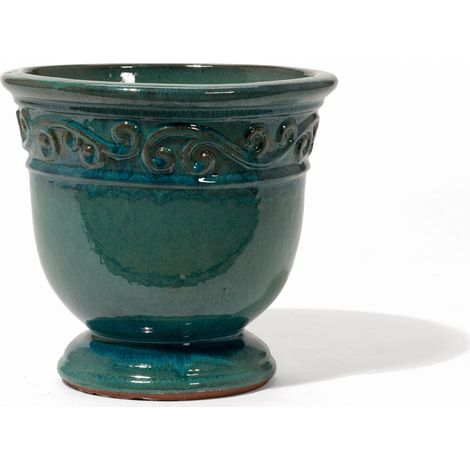 Oxford Ocean Green glas.40cm Steingut glasiert