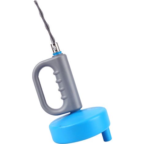Manivelle de Déboucheur de Canalisations - Pompe à Toilette pour Cuisine et Salle de Bain - 10 Mètres Bleu (1/5)