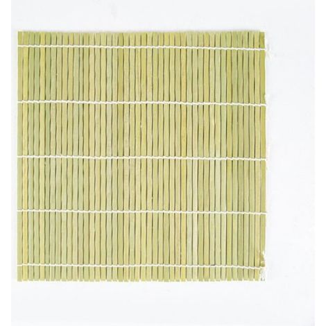 Tapis à rouler les sushis en bambou, accessoire de cuisine traditionnel japonais, 1 pièce, pratique et réutilisable pour la préparation maison de sushis et makis (1/4)