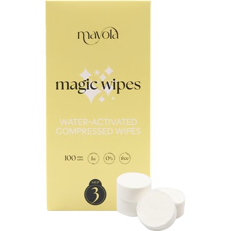 Mayola Magic Wipes, komprimierte Reinigungstücher (24 x 22 cm), 100 Stück (1/5)