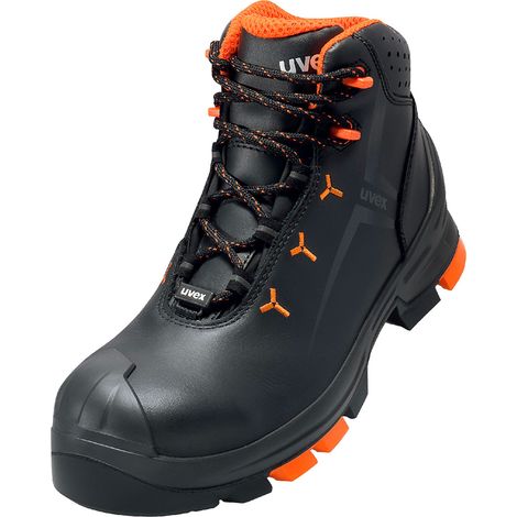UVEX 2 Sicherheits-Stiefel Gr. 41 W11 S3L ESD SR schwarz/orange 6503.2