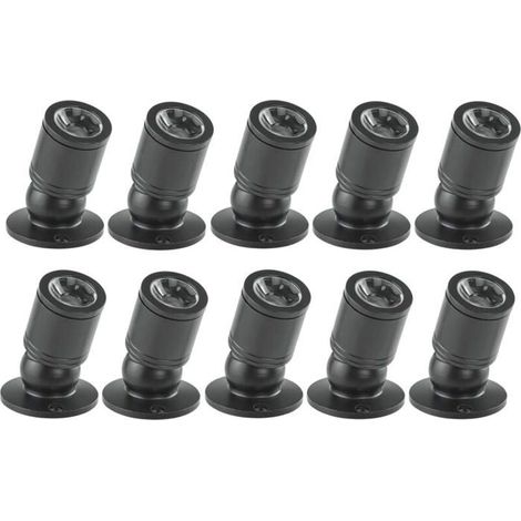 6 spots LED encastrables, 1 W, réglables 360°, aluminium aéronautique, pour plafond, armoire à vin, décoration intérieure
