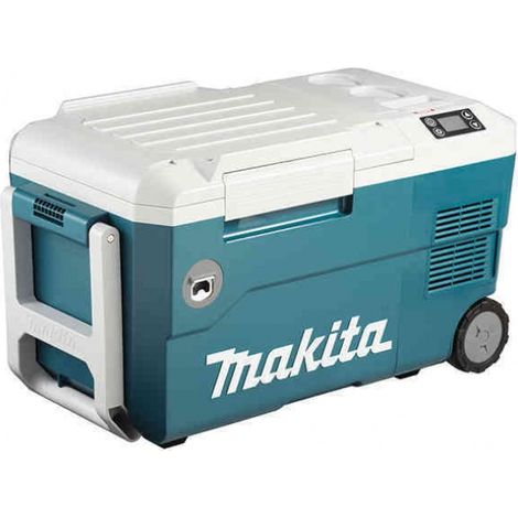 Makita – Glacière et réchaud sans fil 20 l – 3 méthodes d'alimentation – 7 niveaux de refroidissement – Isolation parfaite IP54