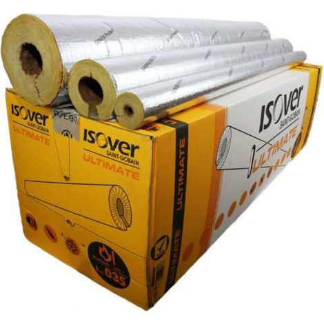 Isover Rohrisolierung Rohrschale U Protect Pipe Section Alu2 Isolierschale 1 Karton 89x80mm 7498089