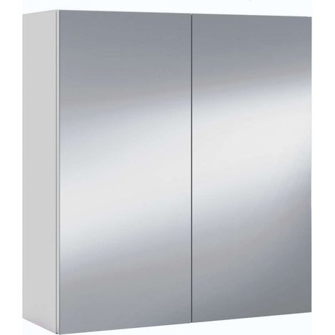 Mueble camerino Sulf de 2 puertas con espejo acabado blanco brillo, 65 cm(alto)60 cm(ancho)21 cm(largo) (1/2)