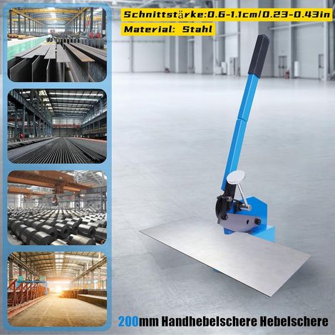 Manuelle Plattenschneider 200mm, maximale Schneiddicke 6mm, Bearbeitung von Hartplatten (1/5)