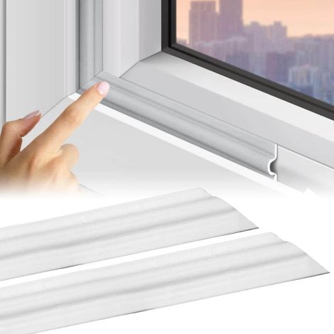 Joint de fenêtre 5m, bas de porte anti-froid adhésif, isolant phonique et thermique, étanchéité porte et fenêtre, protection contre la poussière et les courants d'air. (1/5)