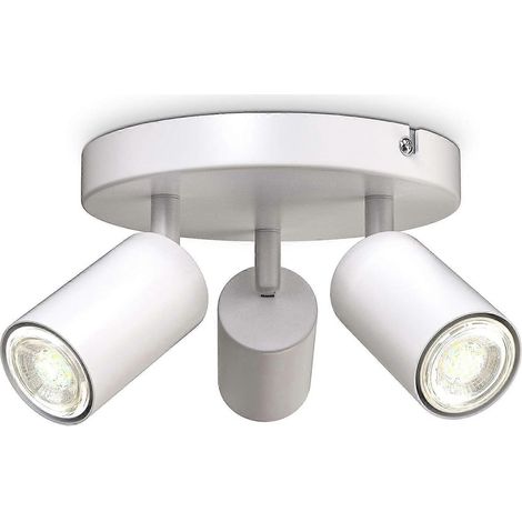 Plafonnier LED 3 Ampollas I Spot I Pivotante I Rotatif I Blanc I Ampolla No Incluida (1/5)