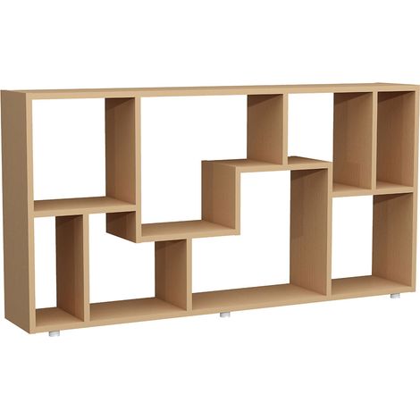 Ebuy24 – Bibliothèque de séparation Lanisa L 58x116x20 cm – 8 compartiments ouverts – Étagère élégante pour CD et DVD
