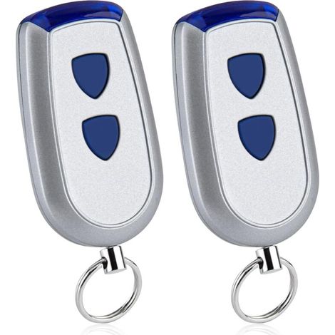 Télécommande de porte 433,92 MHz compatible avec Normstahl Crawford EA433 2KS, EA 433 4KS, RCU 433-2, RCU 433-4, T433-4, EA 433 2KM Micro, N00280, lot de 2