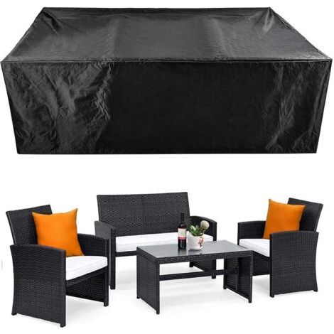QORVA-15010085cm Housse de protection pour meubles de terrasse - Housse de canapé d'extérieur - Résistante à l'eau