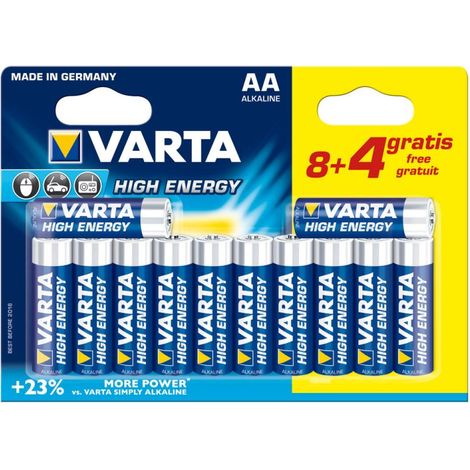 12 VARTA LR6 AA-Batterien mit langer Lebensdauer (1/2)