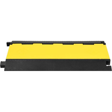 Rampe de protection de câble avec 5 canaux 90 cm caoutchouc