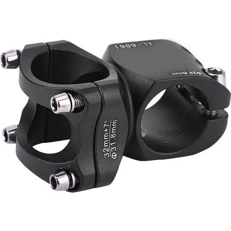Potence courte en aluminium 31.8mm pour VTT et vélo de route, légère et robuste (1/4)