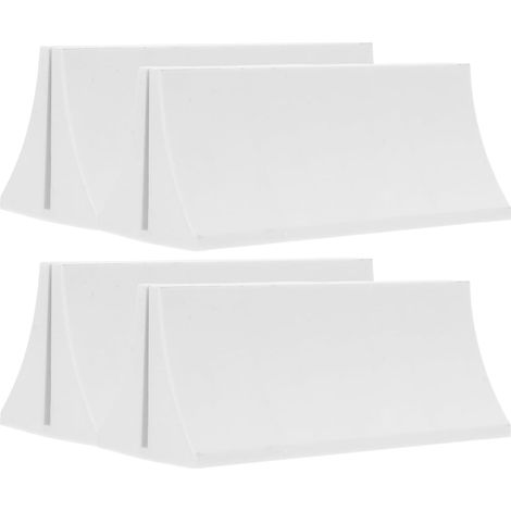 Support de cloison bureau, 4 pièces, plastique blanc