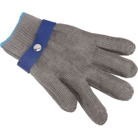 Gants anti-coupures de niveau 9, version 2.0, en maille métallique et fil d'acier inoxydable, taille XL. (1/5)