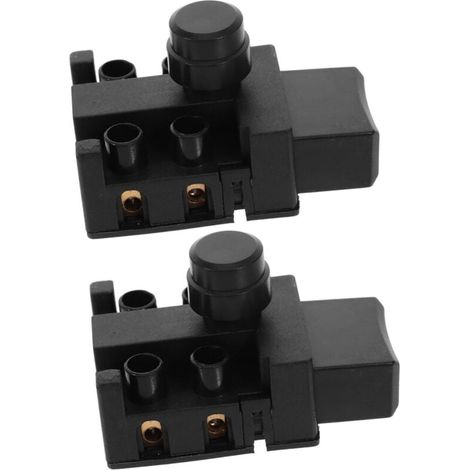 Lot de 2 Boutons Poussoirs de Rechange pour Moteur de Tronçonneuse Électrique Déclencheur pour Outils Électriques Contrôle de La Vitesse (1/4)