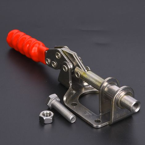 Pince à genouillère à dégagement rapide de type push-pull, acier inoxydable 304, pour montage de soudage, capacité de maintien 136 kg (1/5)