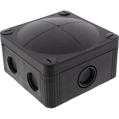 Wiska 10105602 Abzweigkasten (L x B x H) 95 x 95 x 60 mm Schwarz (RAL 9005) IP66/IP67 1 St.