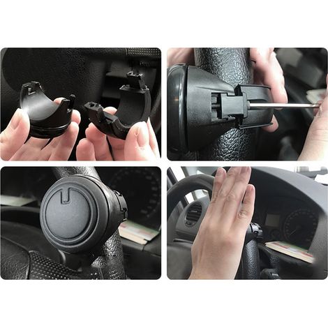 Drehbarer Lenkradknauf, verschleißfest, angenehm in der Handhabung, robust und von hoher Härte, universell für Autos (1/5)