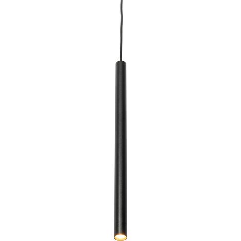 QAZQA iconic frini - Système de rail spot luminaire plafond, plafonnier compatible pour led - 1 lumière - Ø 3 cm - Noir - Moderne - éclairage intérieur - Salon I Chambre I Cuisine I Salle à manger
