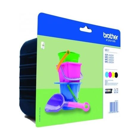 LC221VALBP BROTHER MFC Tinte (4) cmyk 4x260Seiten