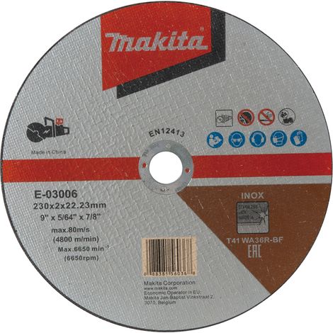 E-03006-25 Disque à tronçonner 230 x 2,0 x 22,23 mm, WA36R (1/3)