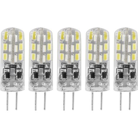 Ampoule Led G4 - Dc12v 1.5w 24leds Lumière Blanche Froide - Éclairage Intérieur Maison - Lot De 5 (1/5)