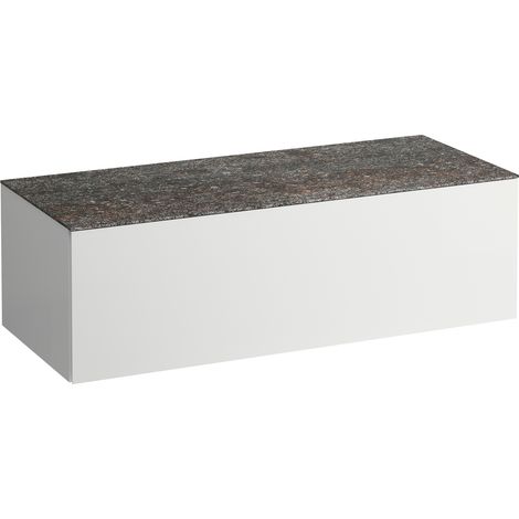 LAUFEN Il Bagno Alessi Élément à tiroirs, plateau en pierre (1/3)