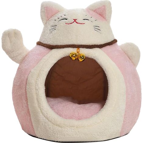 Lit d'hiver pour chat Maison semi-fermée pour petits animaux (1/5)