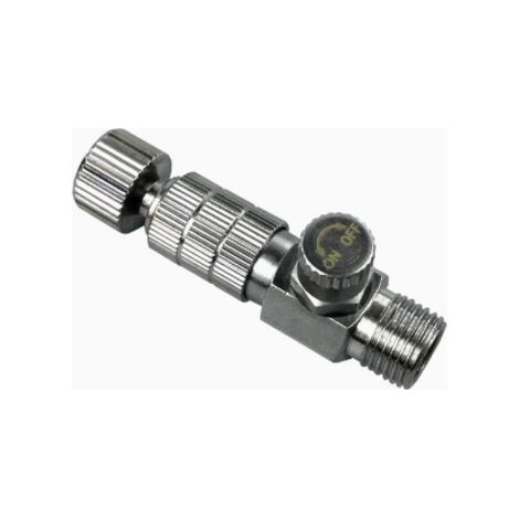 Raccord rapide pour tuyau d'aérographe (accessoire pour outil pneumatique en alliage), raccord argenté de 4,5 cm adapté aux équipements de pulvérisation. (1/4)
